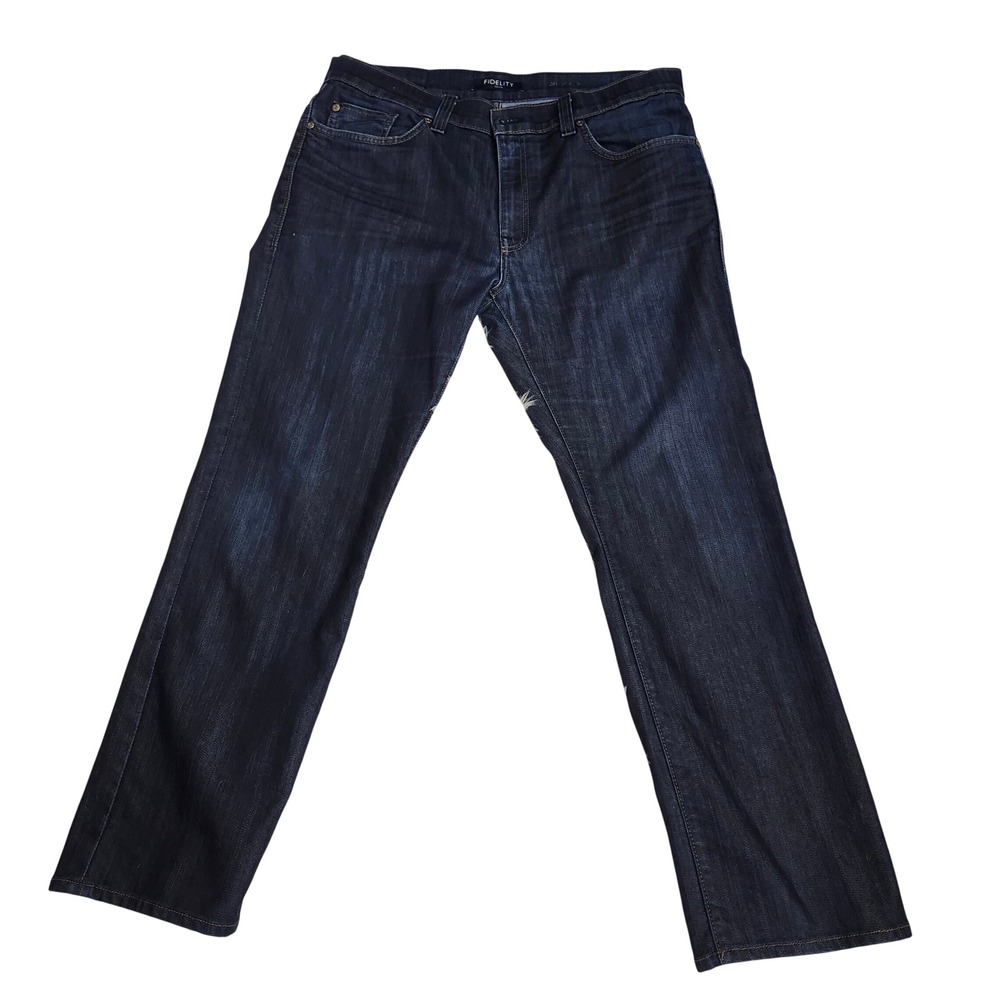 Fidelity Denim Revolution Rinse Mens Dark Wash‎ Straight Leg Jeans M6257 Size 38